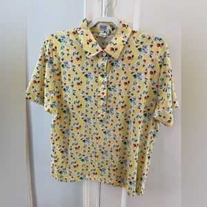 Vintage Floral Short Sleeve Shirt